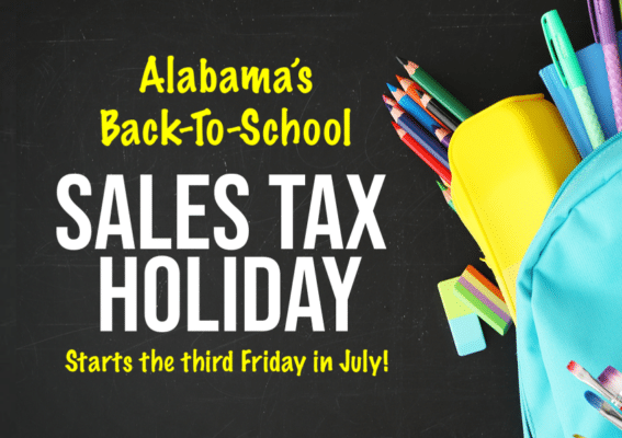 Alabama's Back to School Sales Tax Holiday 2023