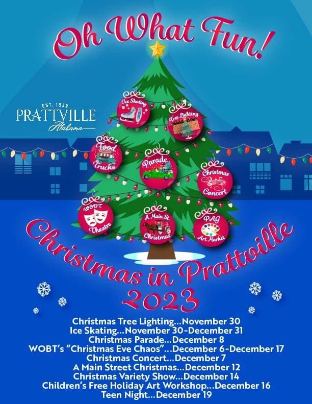 Christmas in Prattville events for 2023