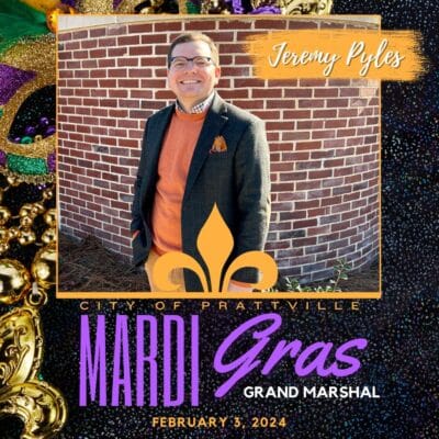 City of Prattville announces Grand Marshall for Mardi Gras Parade 2024