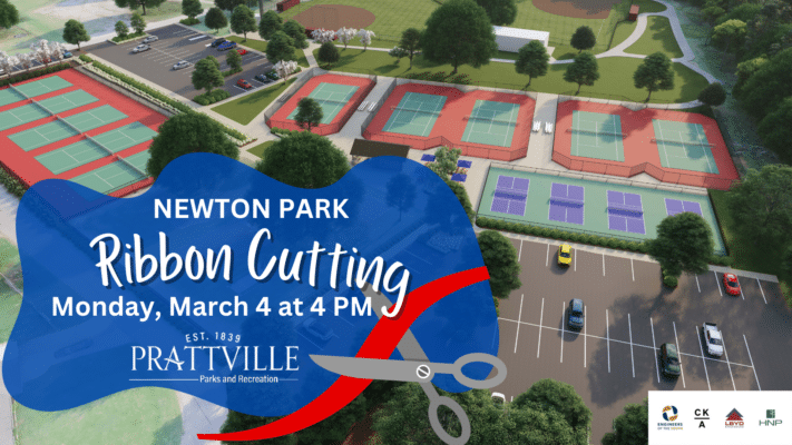 UPDATE: Newton Park Ribbon Cutting will be rescheduled to Monday, March 4th at 4 pm.