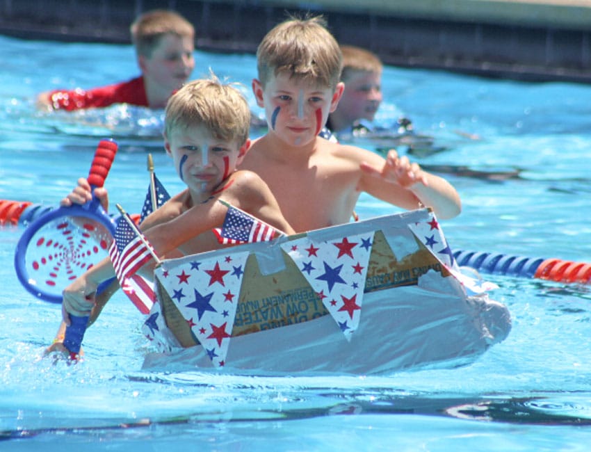 July 4th Celebration Cardboard Boat Races