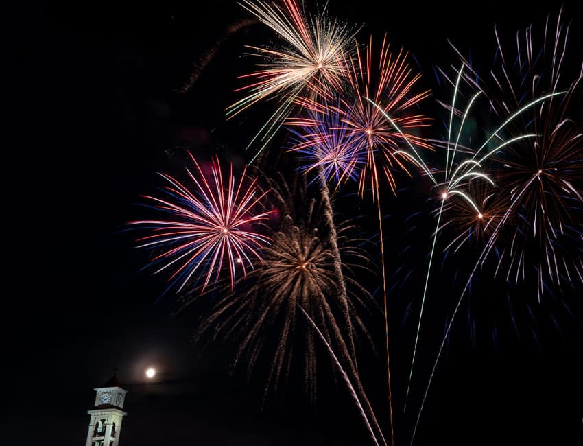 July 4th Celebration Fireworks at the Clocktower